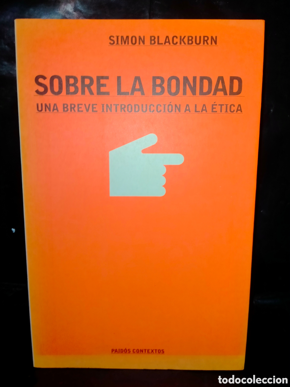 Libros de segunda mano: SIMON BLACKBURN. SOBRE LA BONDAD (UNA BREVE INTRODUCCI&Oacute;N A LA &Eacute;TICA) .PAID&Oacute;S