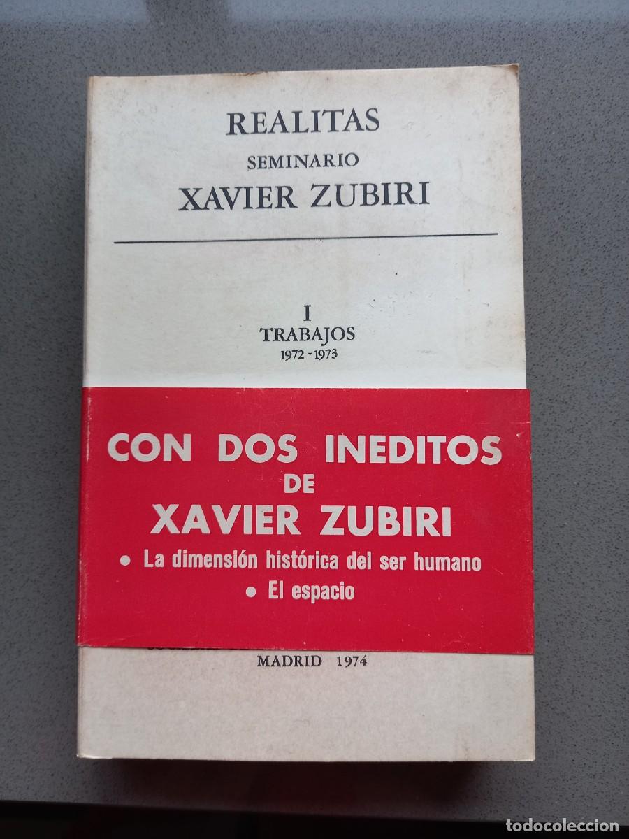 Libros de segunda mano: TRABAJOS I (1972-1973) - XAVIER ZUBIRI - 1974