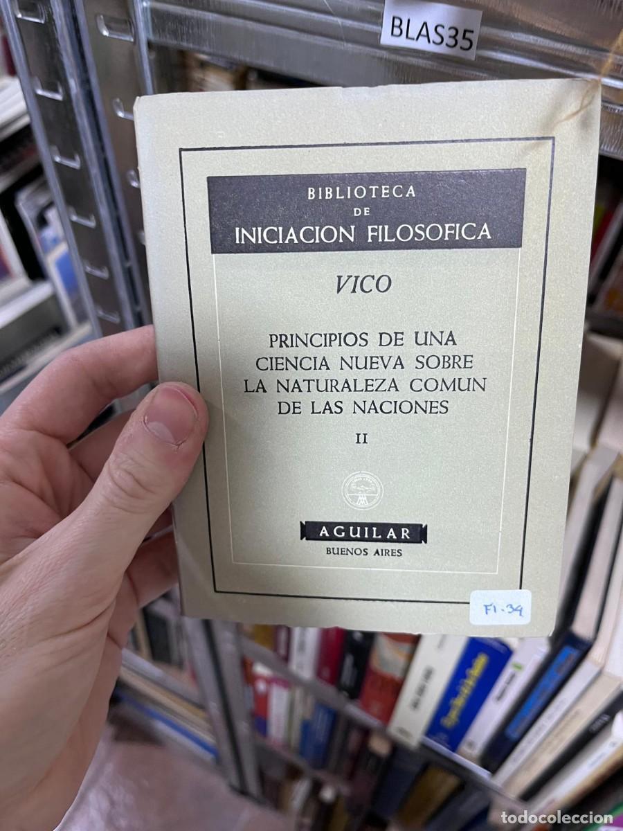 Libros de segunda mano: BLAS35 BIBLIOTECA INICIACION FILOSOFICA VICO PRINCIPIOS DE UNA CIENCIA NUEVA SOBRE LA NATURALEZA