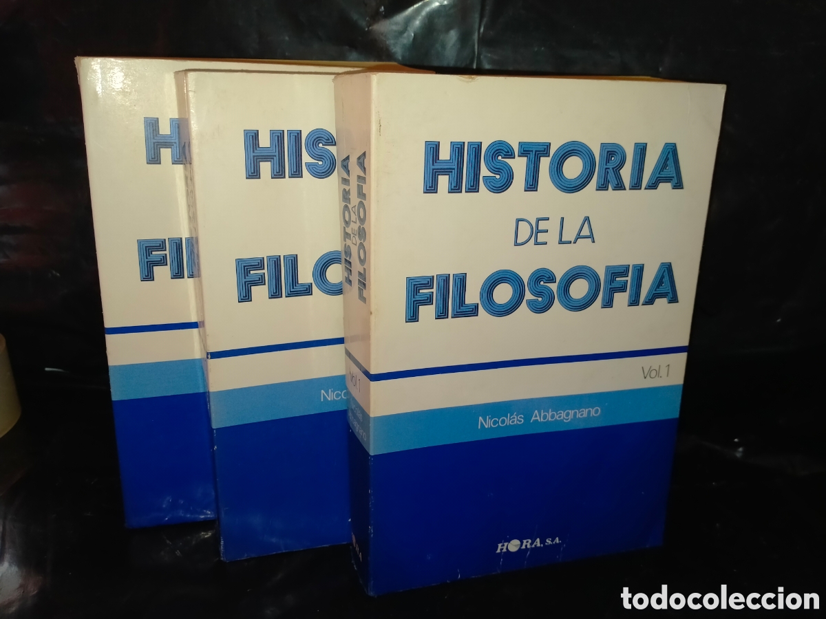 Libros de segunda mano: N. ABBAGNANO. DE LA FILOSOF&Iacute;A (3 TOMOS) .HORA S A.