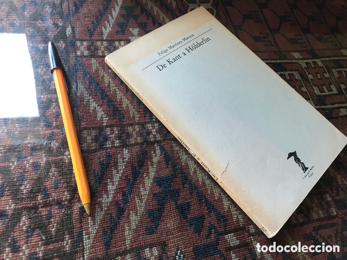 Libros de segunda mano: De Kant a H&ouml;lderlin. Felipe Martinez Marzoa. Balsa de la medusa. Visor n&ordm; 50