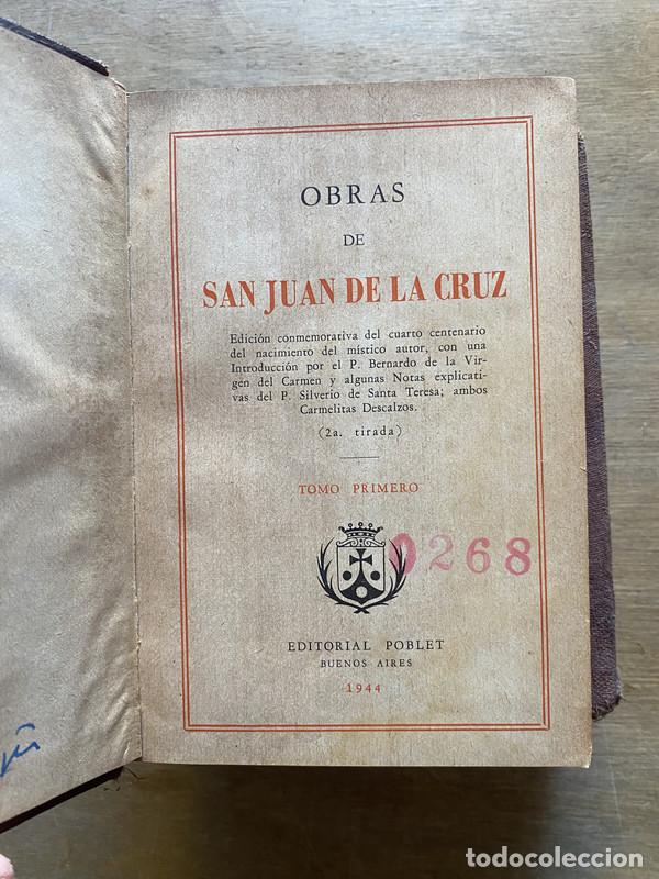 Libros de segunda mano: Obras de San Juan de la Cruz - Juan de la Cruz San