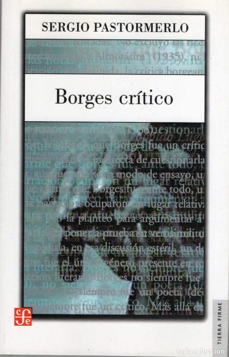 Libros de segunda mano: BORGES CRITICO. PASTOMERLO, SERGIO FI-343