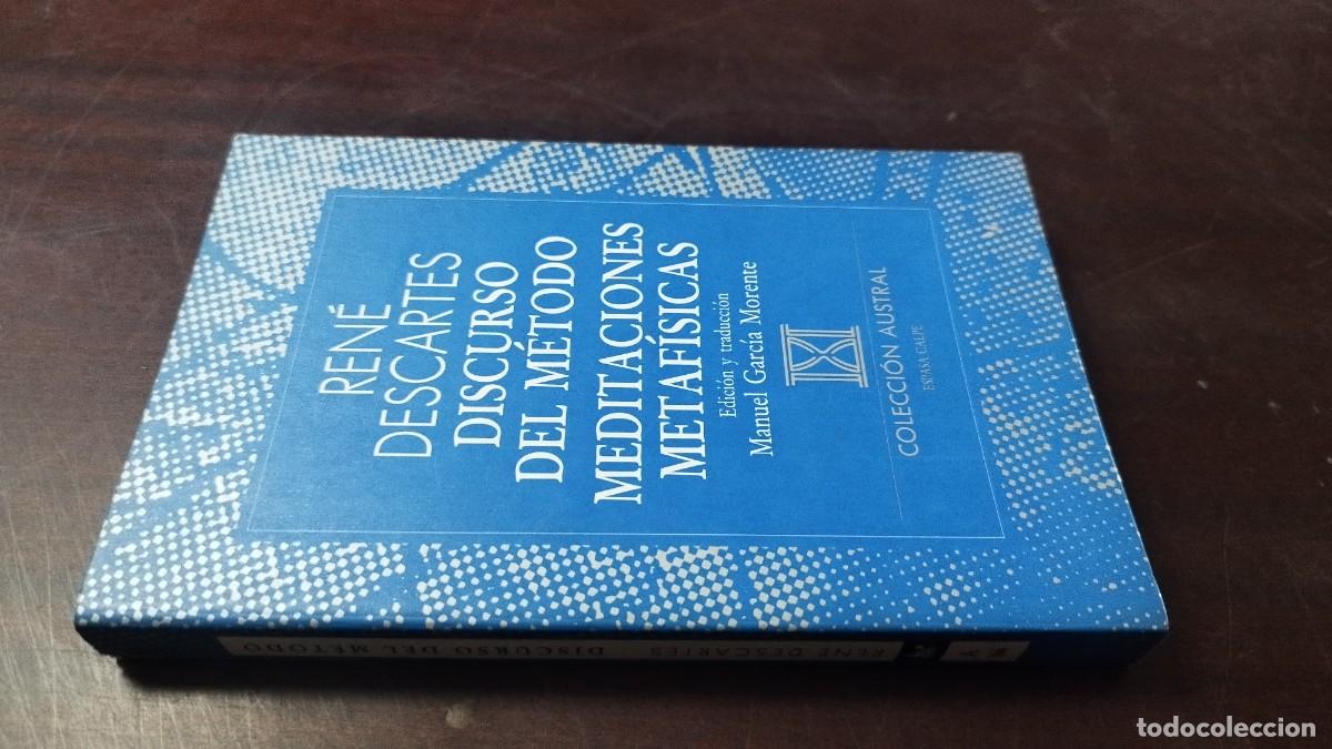 Libros de segunda mano: DISCURSO DEL METODO MEDITACIONES METAFISICAS / RENE DESCARTES / GARA 113 / ESPASA CALPE
