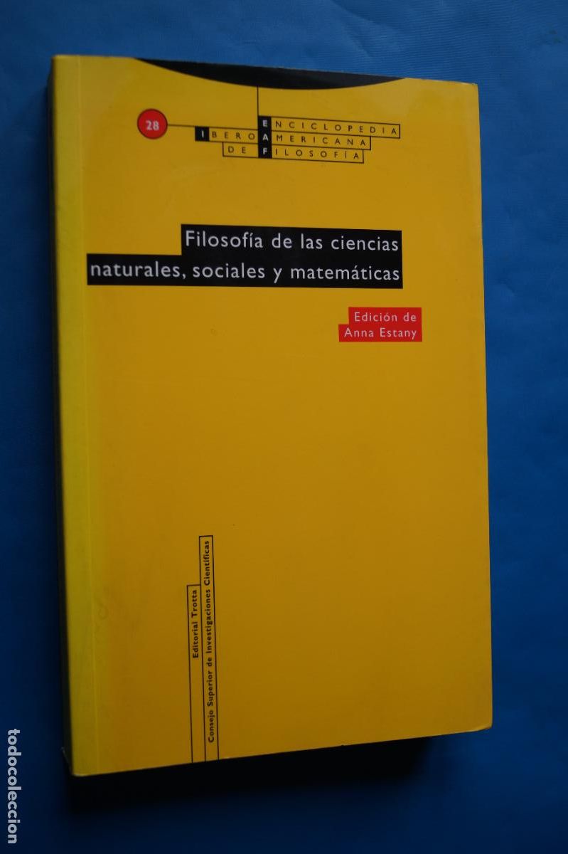 Libros de segunda mano: FILOSOFIA DE LAS CIENCIAS NATURALES, SOCIALES Y MATEMATICAS. EDIT ANNA ESTANY