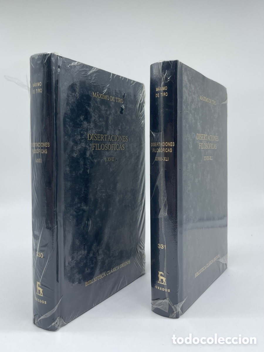 Libros de segunda mano: M&aacute;ximo de Tiro, Disertaciones Filos&oacute;ficas I-XVII y XVIII-XLI (Biblioteca Cl&aacute;sica Gredos N&ordm; 330-331 )