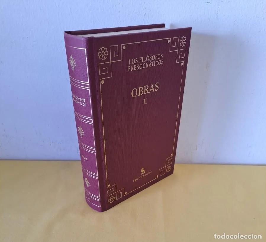 Livres d'occasion: LOS FIL&Oacute;SOFOS PRESOCR&Aacute;TICOS - OBRAS II - BIBLIOTECA GREDOS 2015