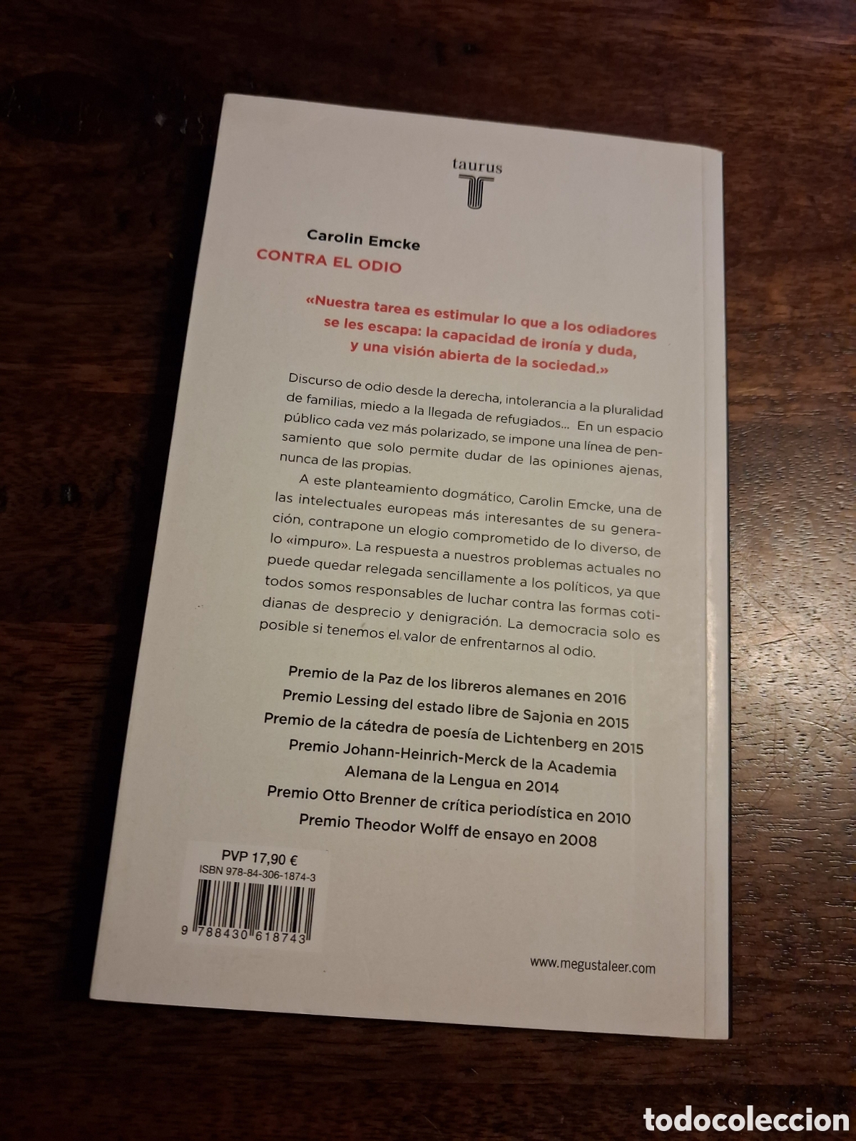 Libros de segunda mano: Contra el odio, Carolin Emcke - Foto 2