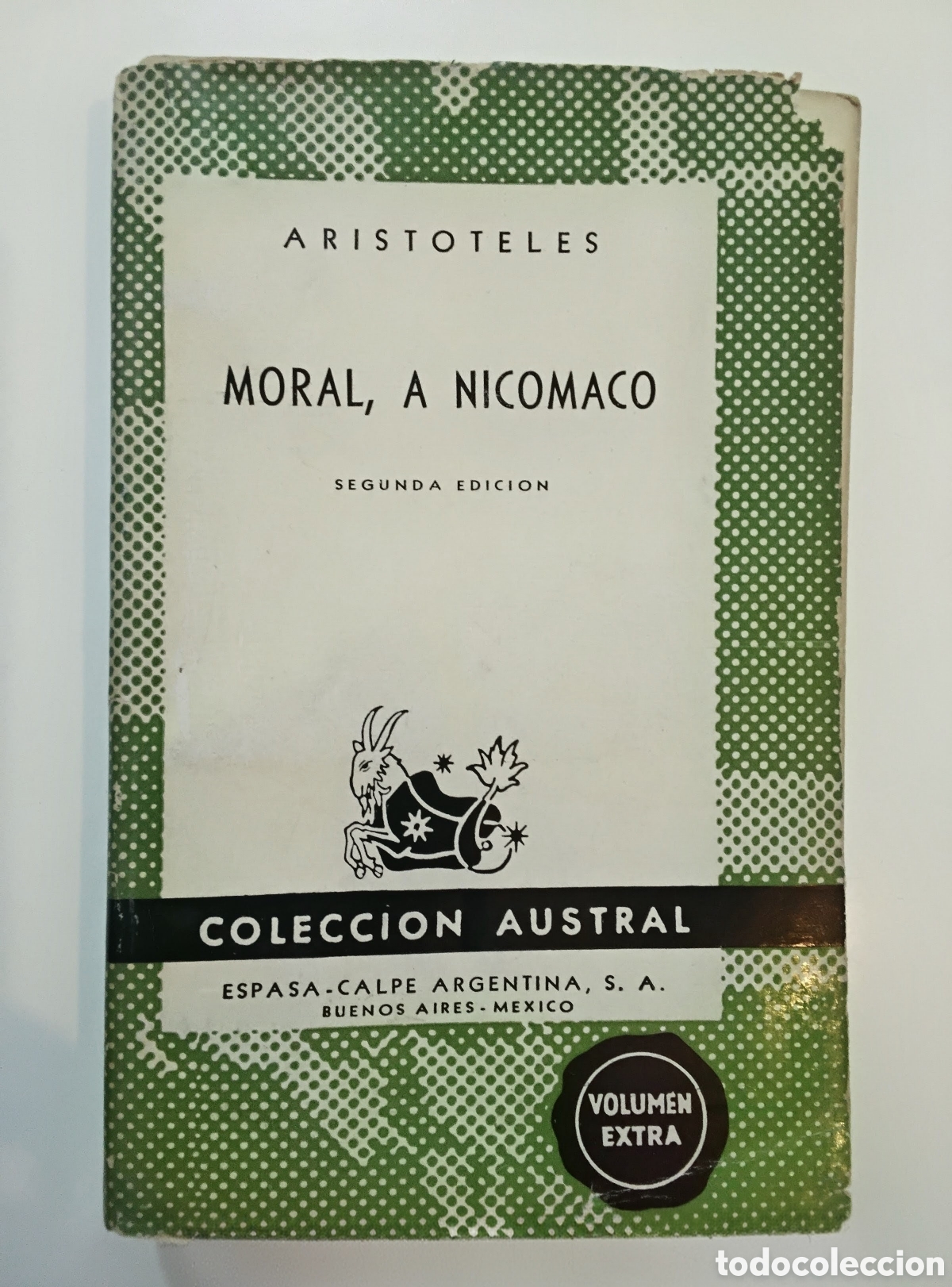 Libros de segunda mano: ARIST&Oacute;TELES &mdash; MORAL, A NIC&Oacute;MACO &mdash; ESPASA-CALPE ARGENTINA &mdash; 1946