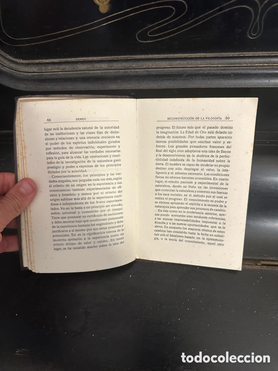 Libros de segunda mano: libro antigua de &rdquo;Reconstrucci&oacute;n de la Filosof&iacute;a&rdquo; - Foto 4