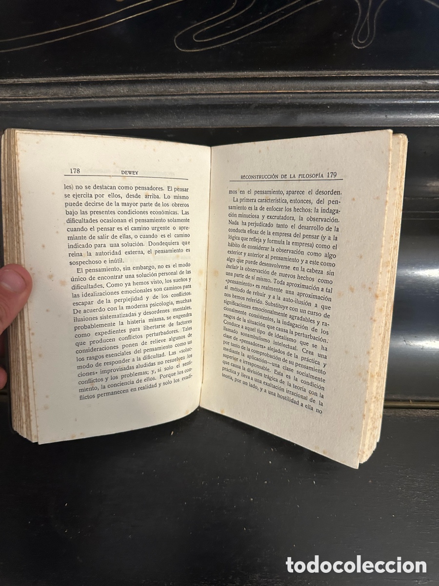Libros de segunda mano: libro antigua de &rdquo;Reconstrucci&oacute;n de la Filosof&iacute;a&rdquo; - Foto 6