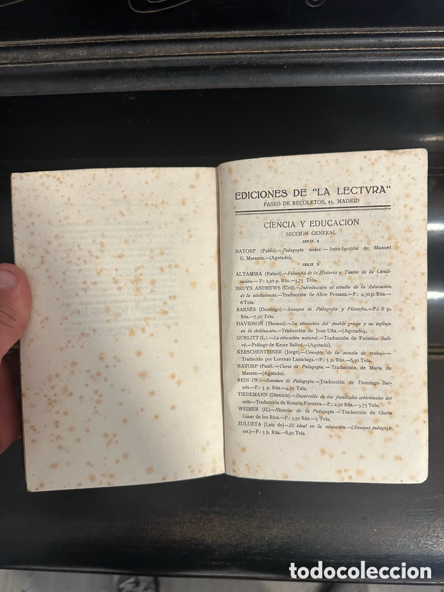 Libros de segunda mano: libro antigua de &rdquo;Reconstrucci&oacute;n de la Filosof&iacute;a&rdquo; - Foto 8