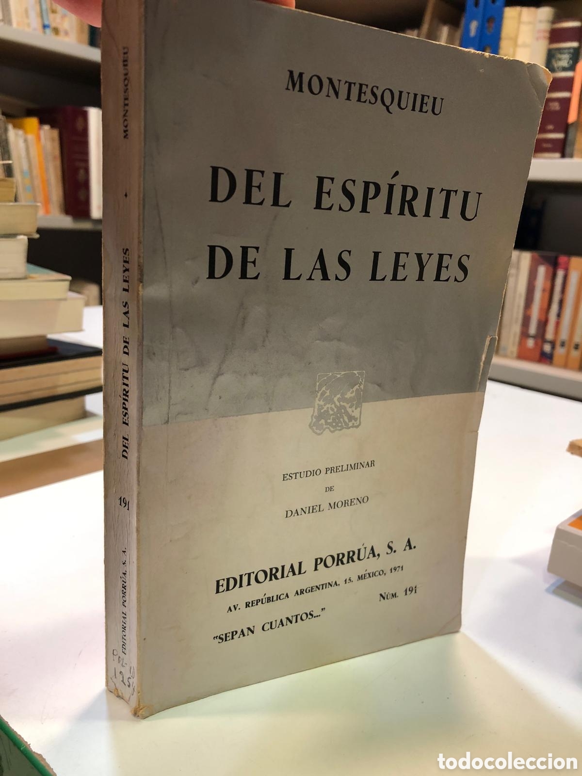Livros em segunda m&atilde;o: Del esp&iacute;ritu de las leyes - Montesquieu