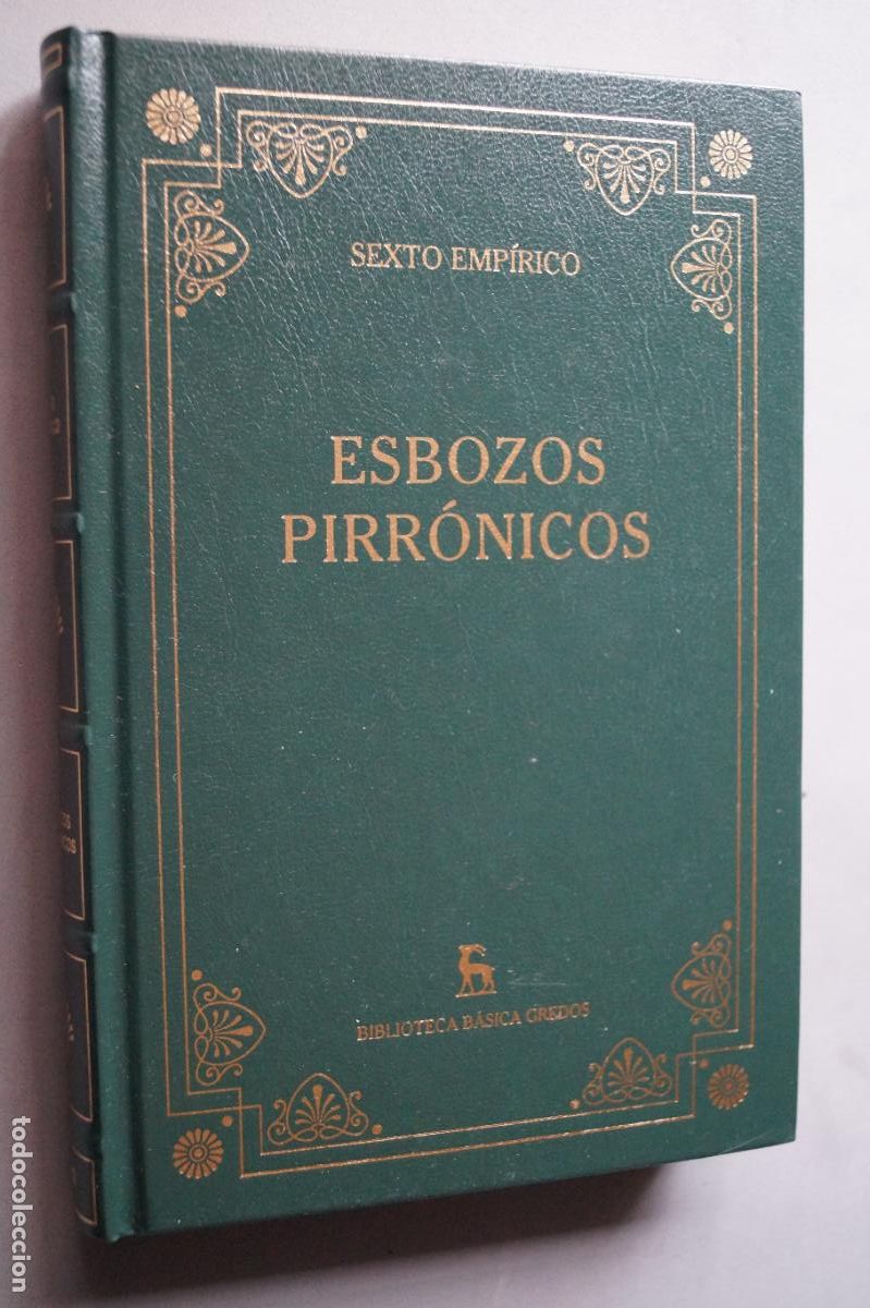 Libros de segunda mano: ESBOZOS PIRRONICOS. SEXTO EMPIRICO