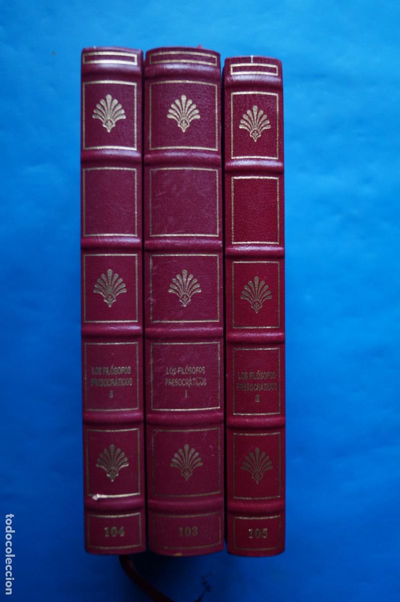 Libros de segunda mano: LOS FILOSOFOS PRESOCRATICOS. BIBLIOTECA GREDOS.