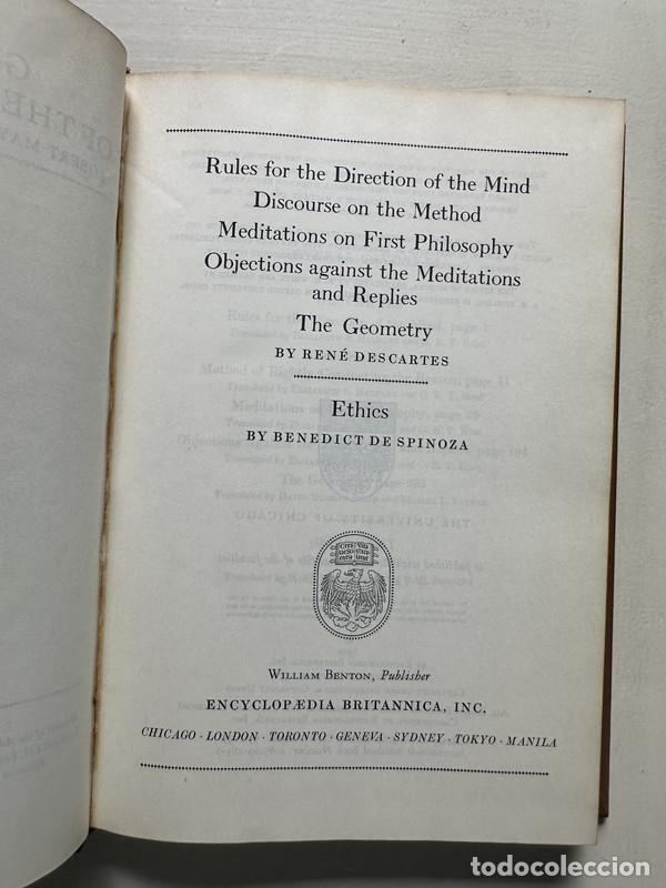 Libros de segunda mano: Rules for the Direction of the Mind / Discourse on the Method / Meditations / The Geometry / Ethics