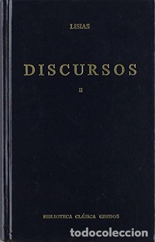 Libros de segunda mano: Discursos (lisias) vol. 2: 209 (Bibl. Cl&aacute;sica Gredos) de Lisias (Autor) Formato: Tapa dura 5,0 5,0