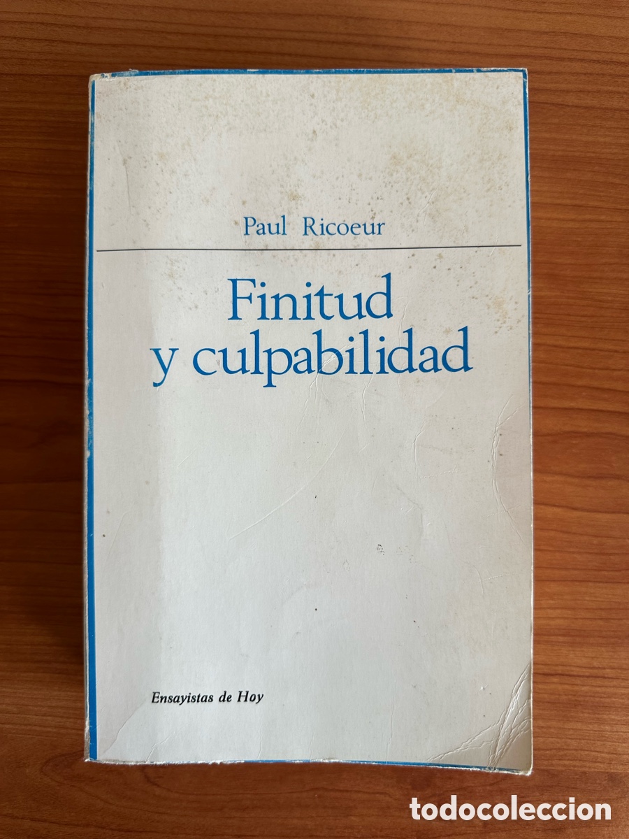 Libros de segunda mano: Finitud y culpabilidad - Paul Ricoeur