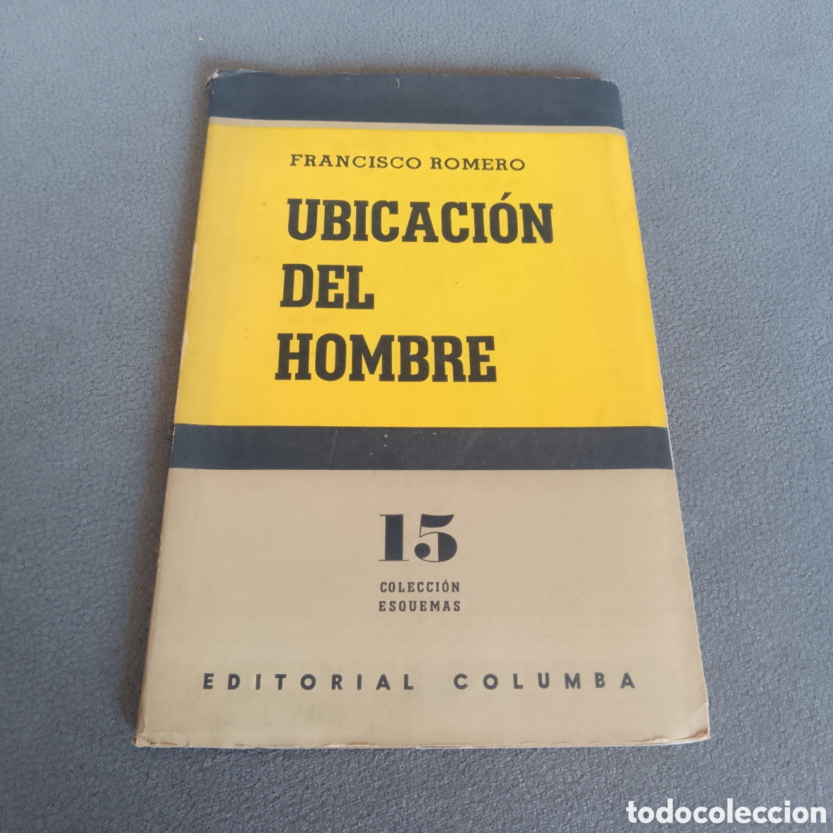 Libros de segunda mano: UBICACION DEL HOMBRE POR FRANCISCO ROMERO 1954 SOCIOLOGIA FILOSOFIA