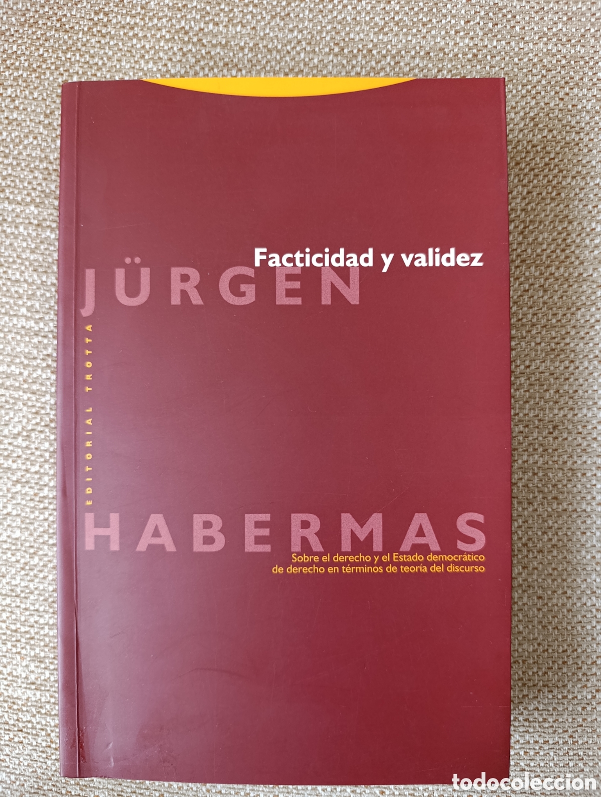 Libros de segunda mano: J&uuml;rgen Habermas Facticidad y validez