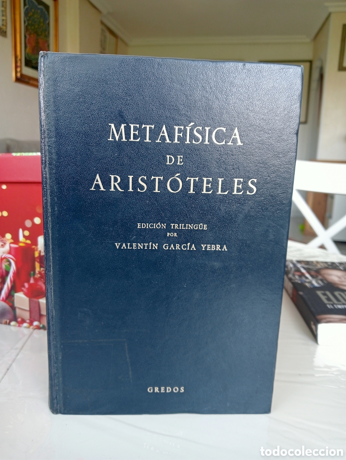 Libros de segunda mano: Metaf&iacute;sica de Arist&oacute;teles &ndash; Valent&iacute;n Garc&iacute;a Yebra &ndash; Gredos &ndash; Edici&oacute;n triling&uuml;e griego lat&iacute;n espa&ntilde;ol