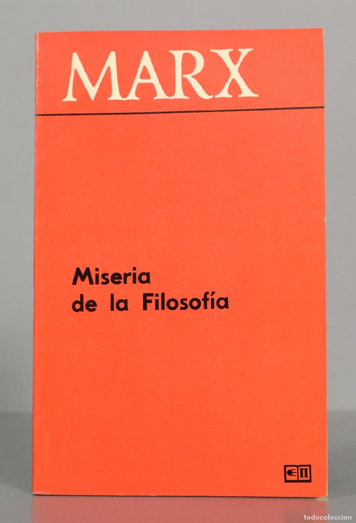 Libros de segunda mano: Miseria de la filosof&iacute;a - Karl Marx - Editorial Progreso