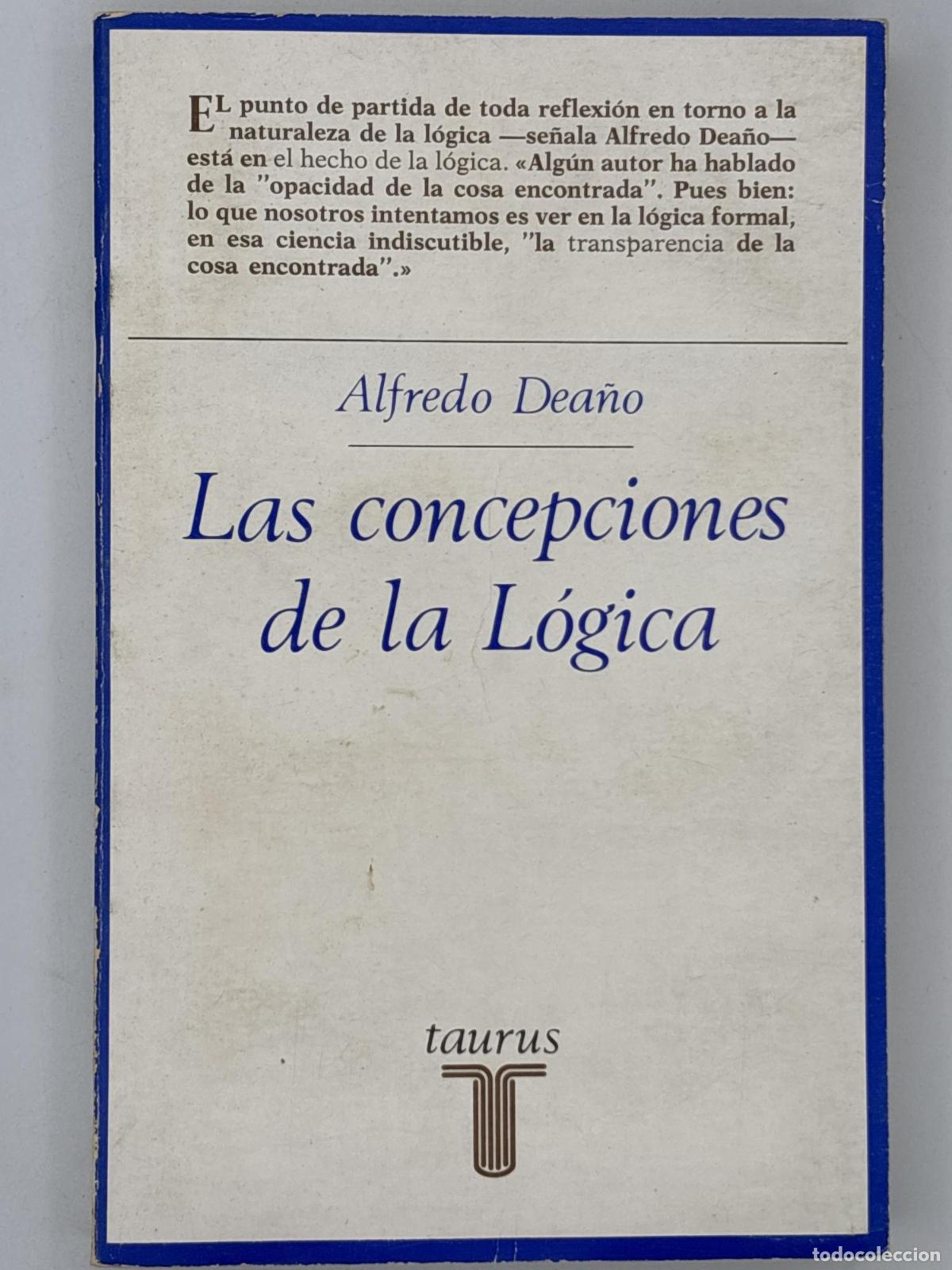 Livros em segunda m&atilde;o: Las concepciones de la L&oacute;gica - Alfredo Dea&ntilde;o