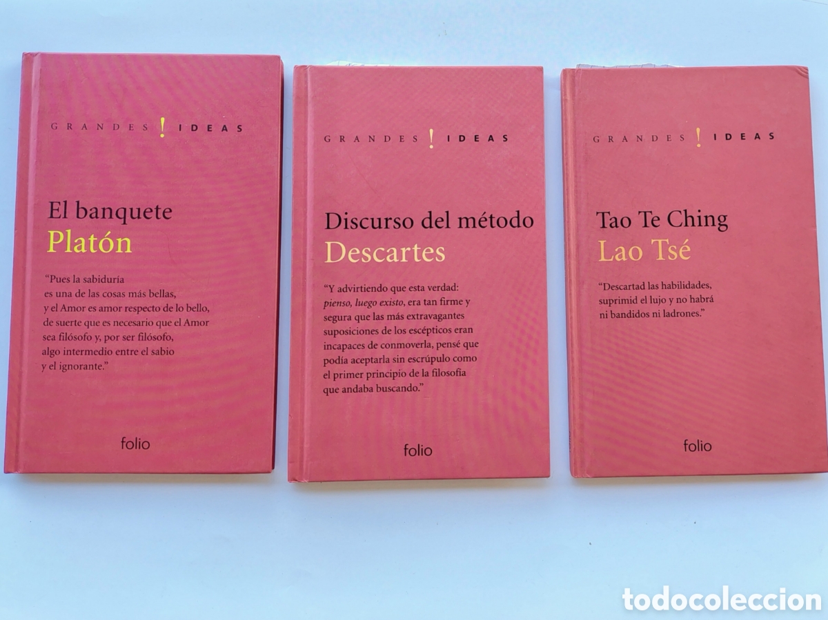 Libros de segunda mano: 3 libros &rdquo;Grandes Ideas&rdquo;. Plat&oacute;n, Descartes, Lao Ts&eacute;