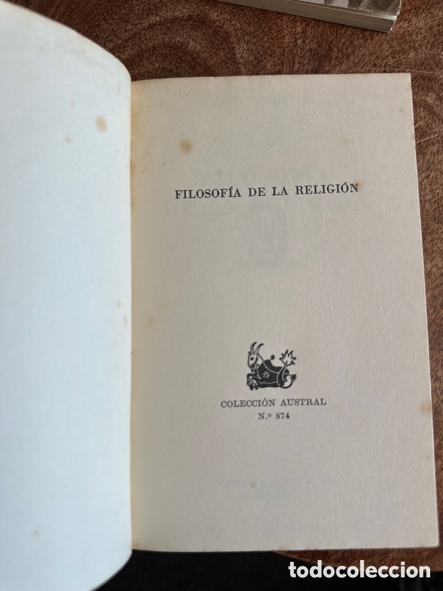 Libros de segunda mano: Filosof&iacute;a de la Religi&oacute;n - Foto 4