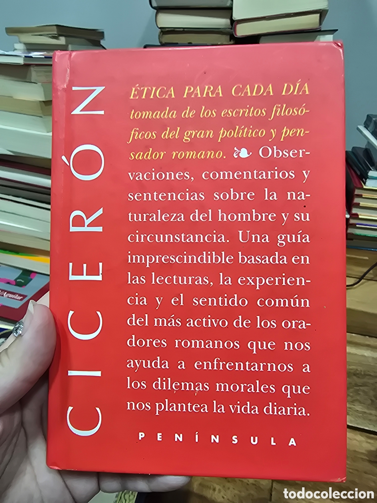 Libros de segunda mano: ETICA PARA CADA DIA Ciceron PENINSULA 2000 Fiolosofia