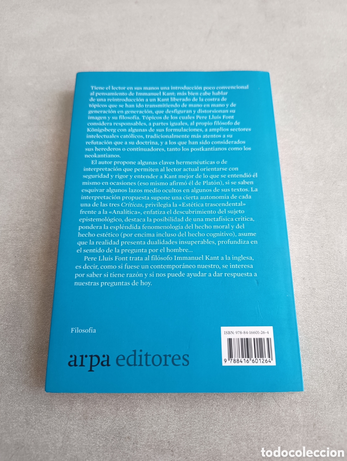 Libros de segunda mano: IMMANUEL KANT - LLU&Iacute;S FONT, PERE - Foto 3