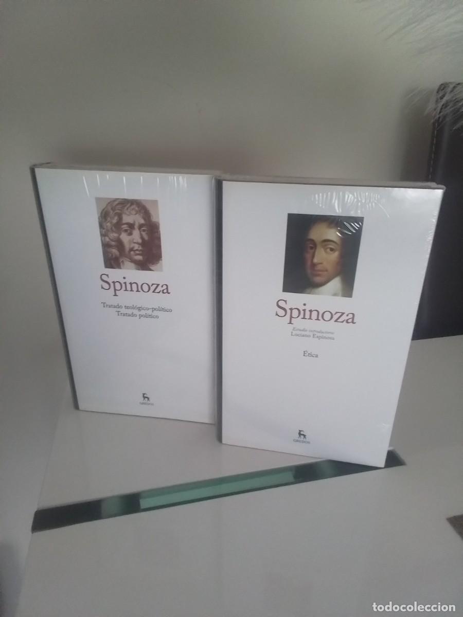 Libros de segunda mano: Spinoza - tratado teol&oacute;gico pol&iacute;tico, &eacute;tica - Biblioteca Grandes Pensadores Gredos - 2 libros