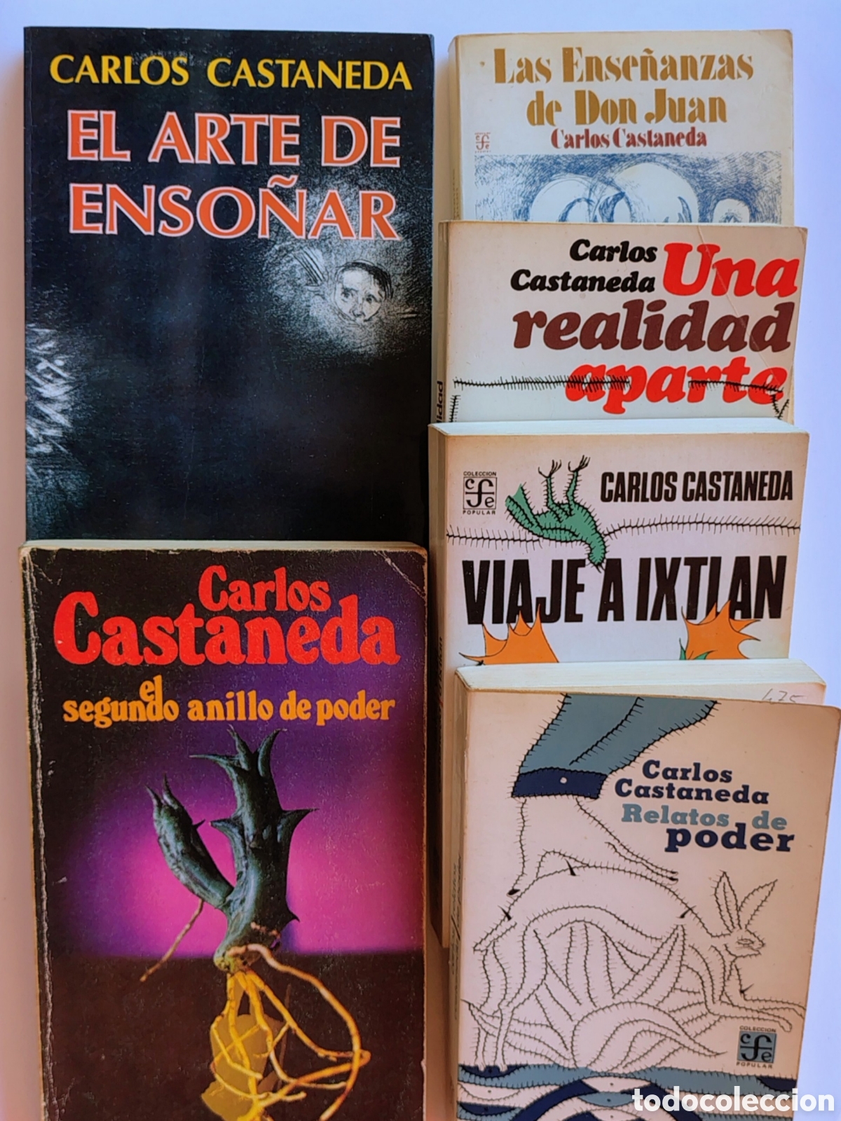 Libros de segunda mano: 6 libros Carlos Castaneda | Don Juan, Viaje a Ixtl&aacute;n, Relatos de poder | Vintage 1979&ndash;1993