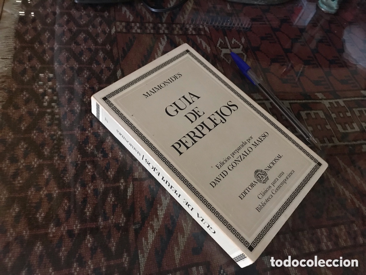 Libros de segunda mano: Gu&iacute;a de perplejos. Maim&oacute;nides. Editora Nacional n&ordm; 27