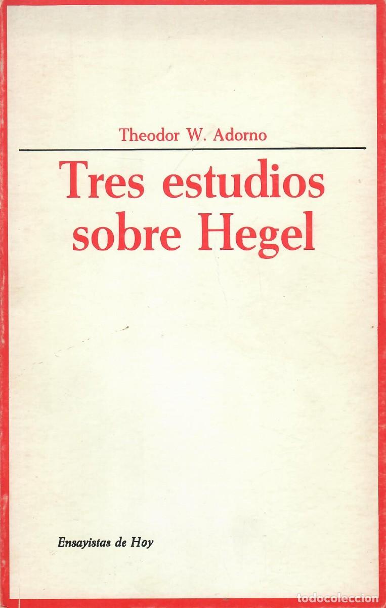 Libros de segunda mano: LOTE DE 4 LIBROS SOBRE HEGEL (ADORNO, GARAUDY, ORTEGA, RIPALDA)