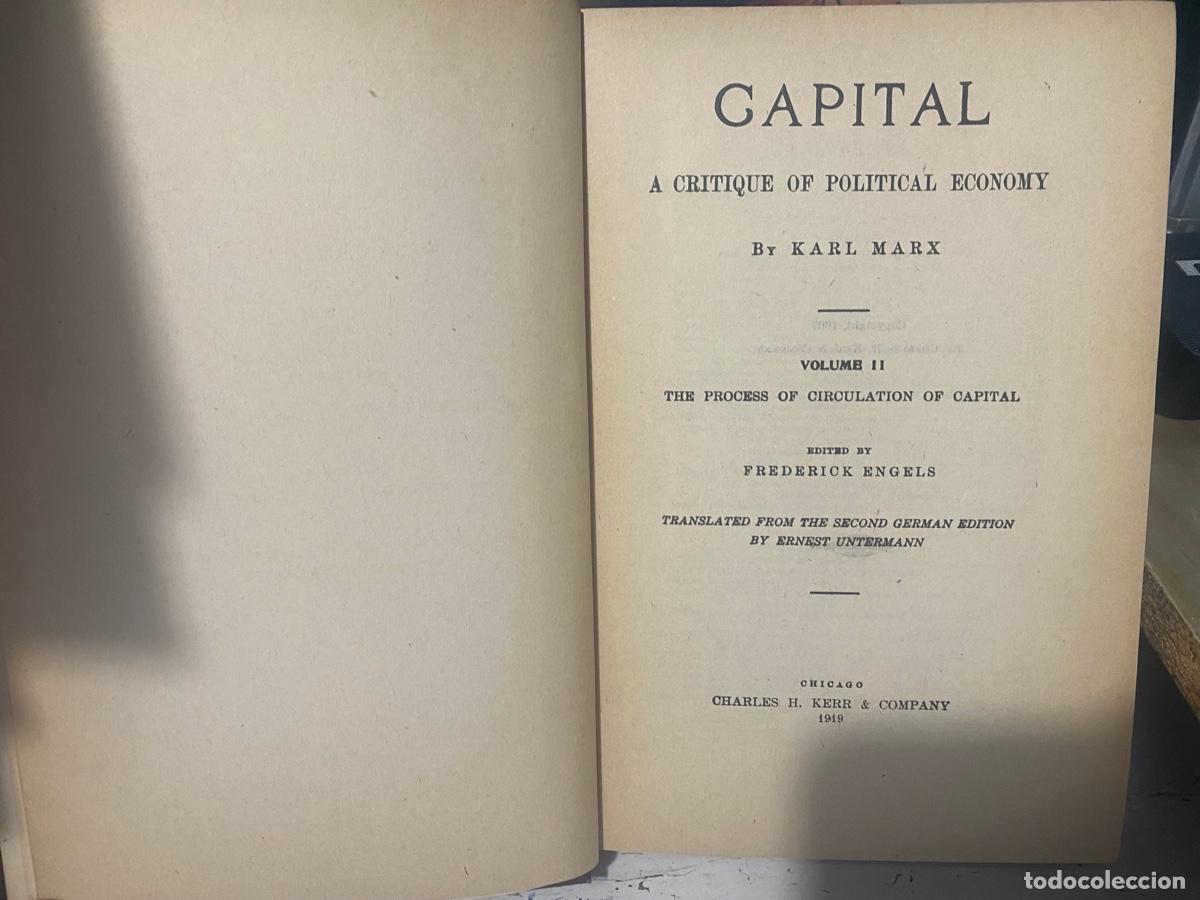 Libros de segunda mano: CAPITAL, KARL MARX, PROCESS OF CIRCULATION OF CAPITAL, VOLUME II
