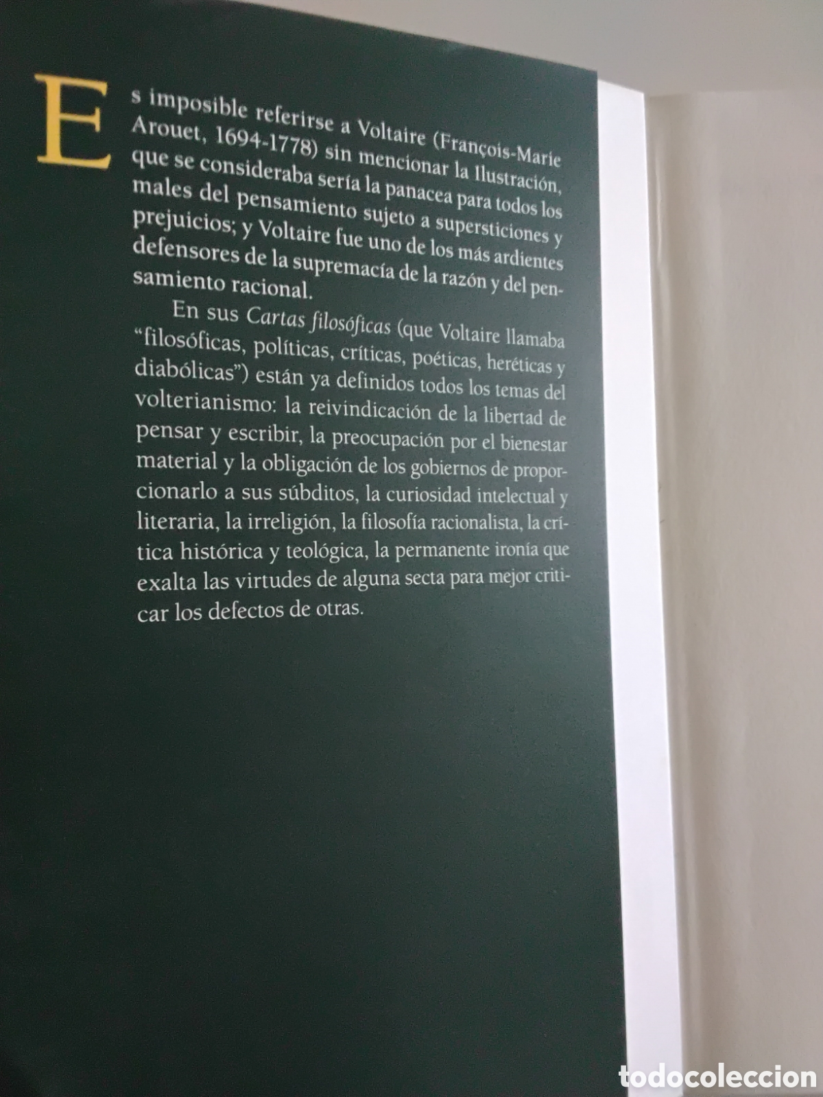 Libros de segunda mano: Voltaire &mdash; Cartas filos&oacute;ficas &mdash; Losada, 2013 - Foto 2