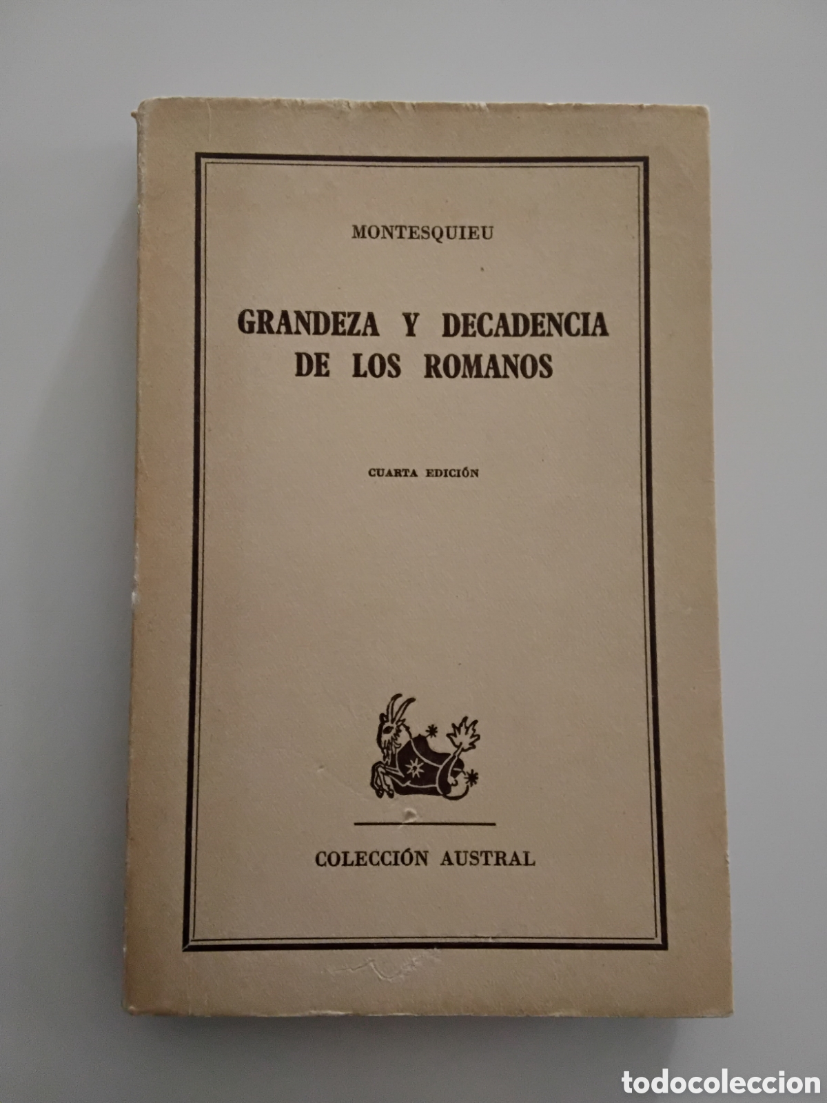 Libros de segunda mano: Montesquieu &mdash; Grandeza y decadencia de los romanos &mdash; Espasa-Calpe, 1962