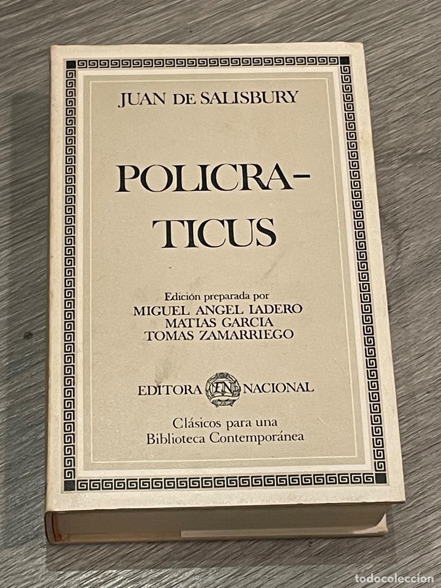 Livres d'occasion: JUAN DE SALISBURY - POLICRATUS - ED.NACIONAL 1984