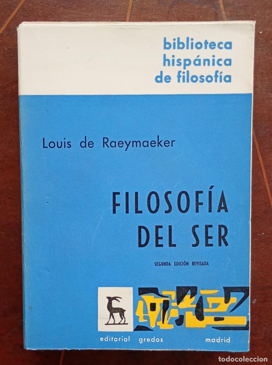 Libros de segunda mano: Louis de Raeymaeker FILOSOFIA DEL SER