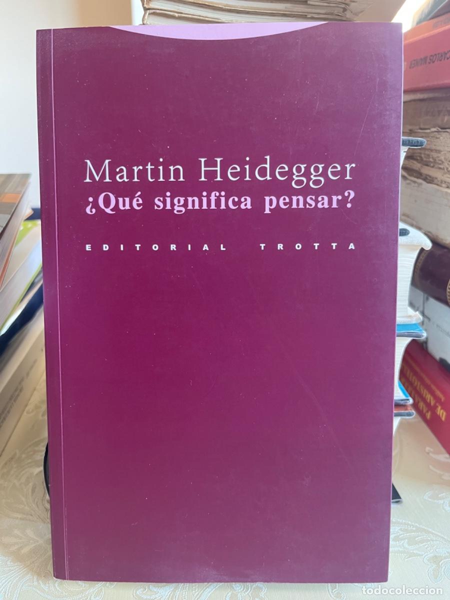 Libros de segunda mano: Heidegger, Martin.- Qu&eacute; significa pensar?
