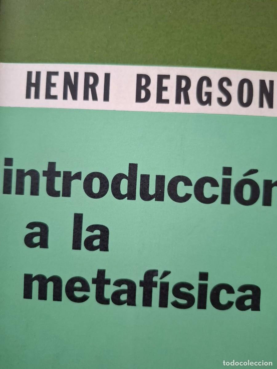 Libros de segunda mano: introducci&oacute;n a la metaf&iacute;sica Henri Bergson - Foto 1