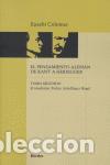 Libri di seconda mano: El pensamiento alem&aacute;n de Kant a Heidegger tomo II. - Colomer, Eusebi.