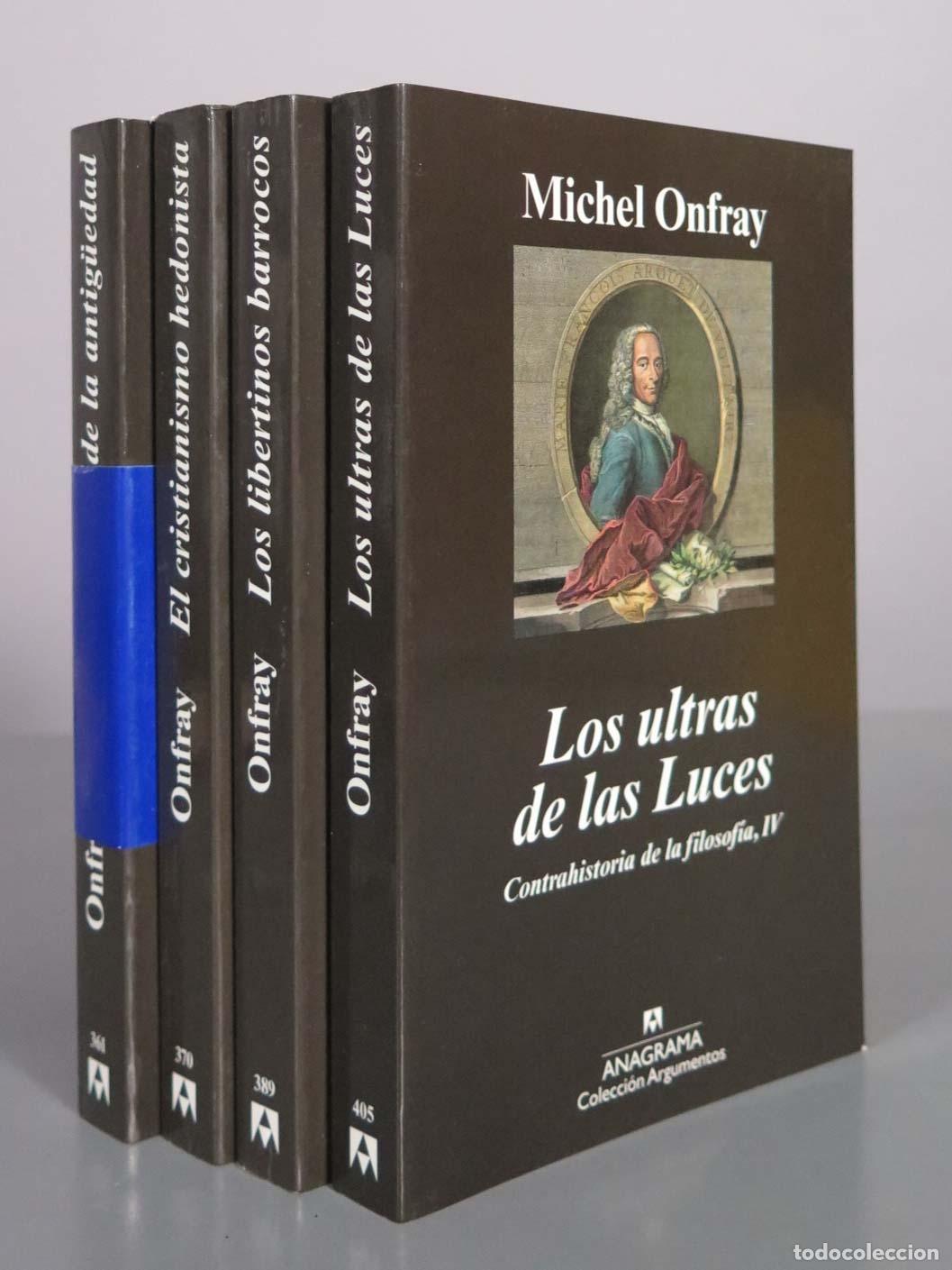 Libros de segunda mano: Contrahistoria de la filosof&iacute;a 4 tomos - Michel Onfray - Anagrama