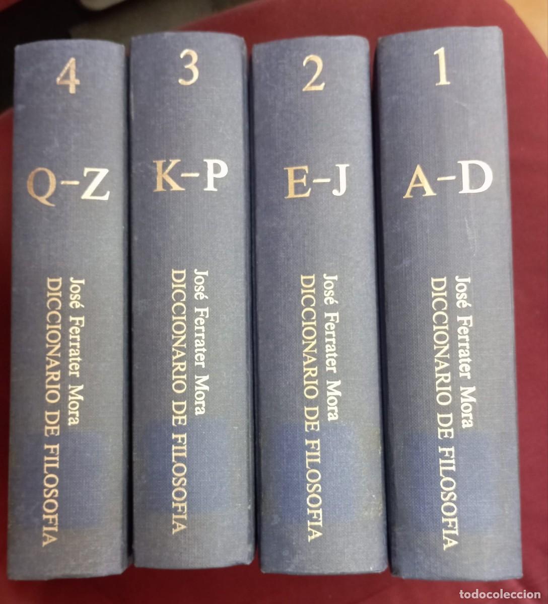 Libros de segunda mano: DICCIONARIO DE FILOSOFIA 4 TOMOS COMPLETA