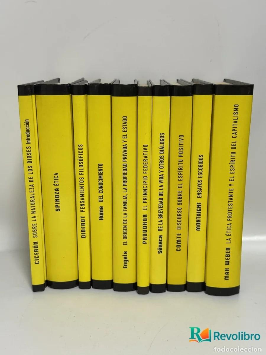 Libros de segunda mano: Lote 10 libros Los grandes pensadores Filosof&iacute;a hoy - S&eacute;neca, Proudhon, Engels, Hume, Diderot,