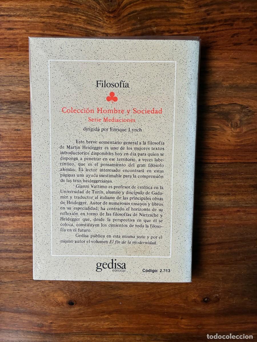 Libros de segunda mano: Introducci&oacute;n a Heidegger. Gianni Vattimo. Gedisa - Foto 2