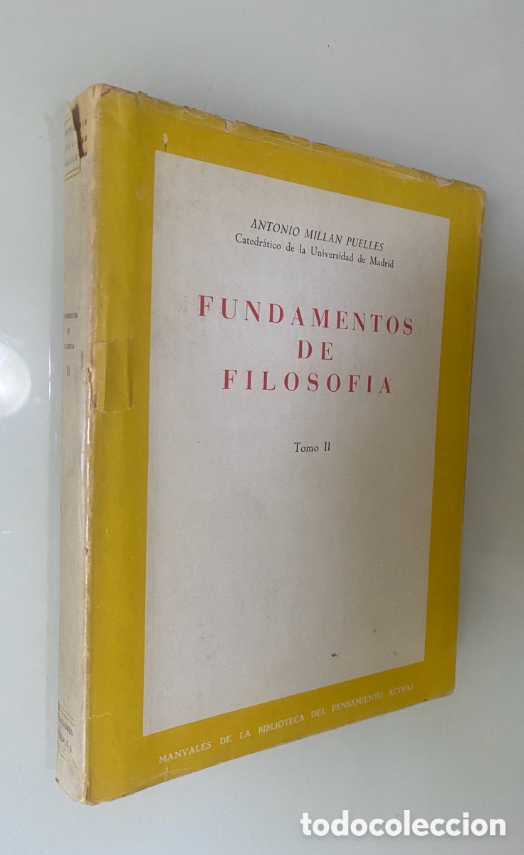 Libros de segunda mano: Fundamentos de Filosof&iacute;a (Tomo II) - MILL&Aacute;N PUELLES, Antonio