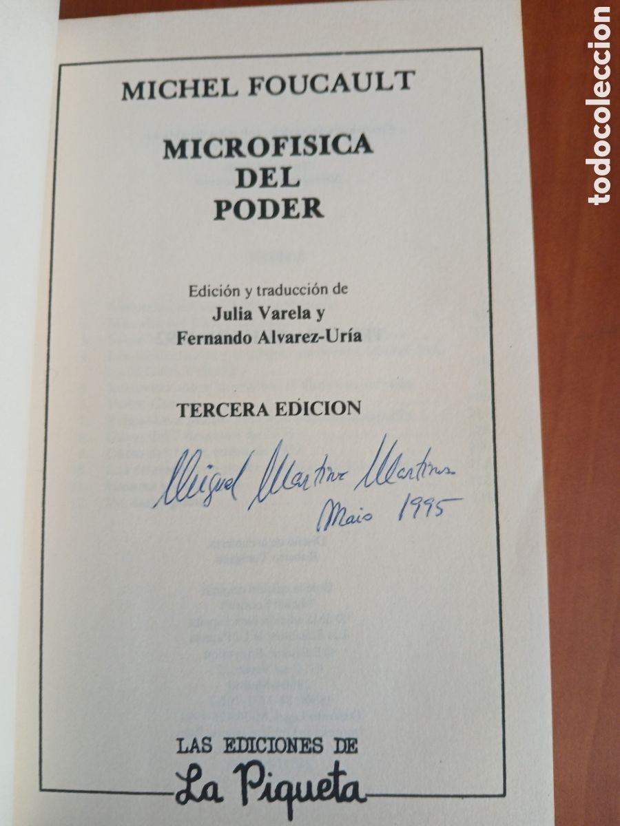 Libros de segunda mano: Microf&iacute;sica del poder. Michel Foucault. - Foto 3
