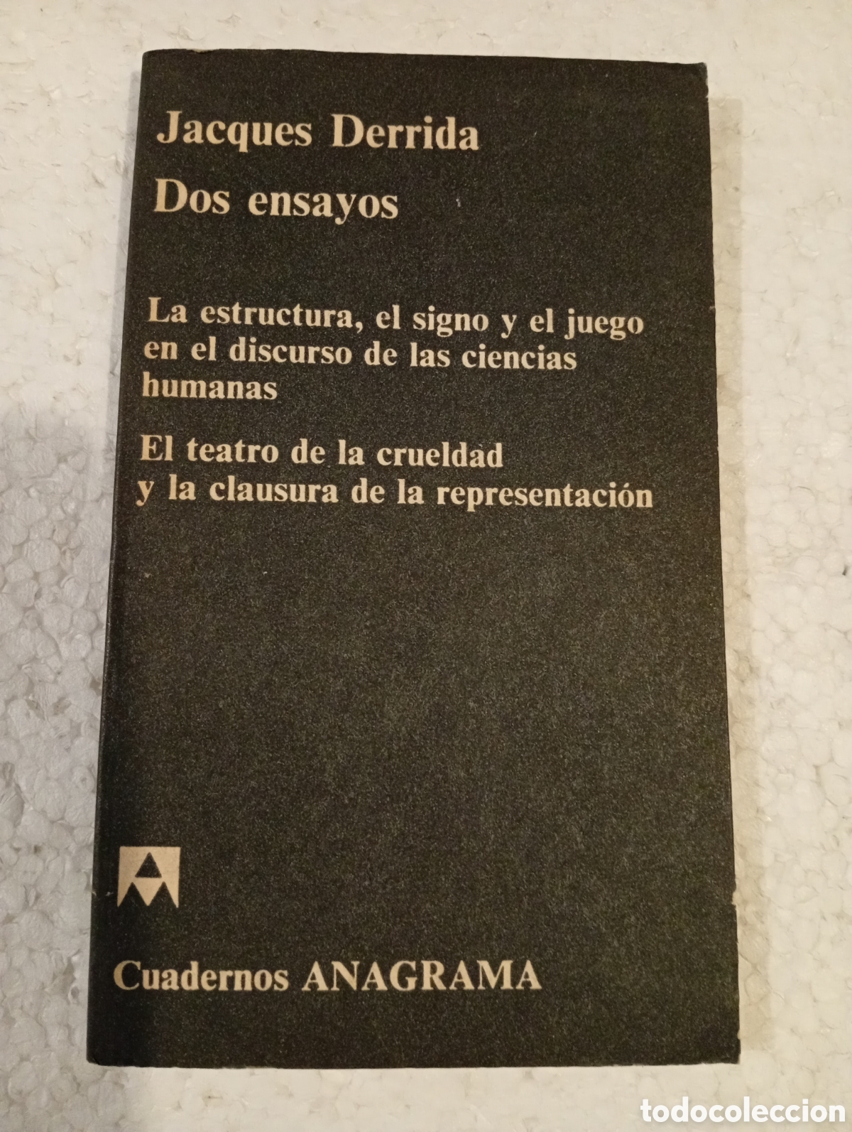 Libros de segunda mano: JACQUES DERRIDA. DOS ENSAYOS. ANAGRAMA. 1972
